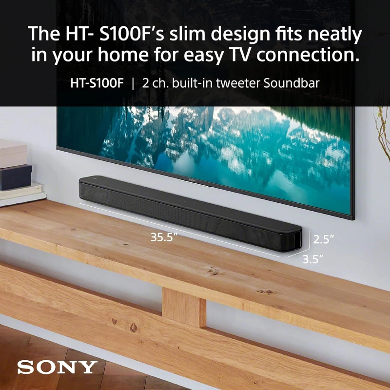 قیمت و خرید ساندبار 120 وات سونی مدل HT-S100F
